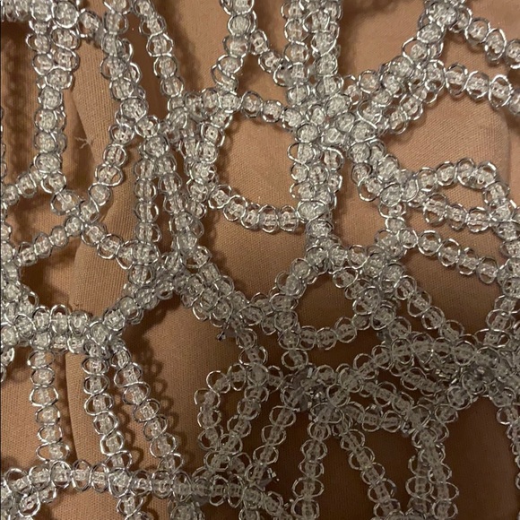 Nude Silver Mini Dress - Picture 3 of 3